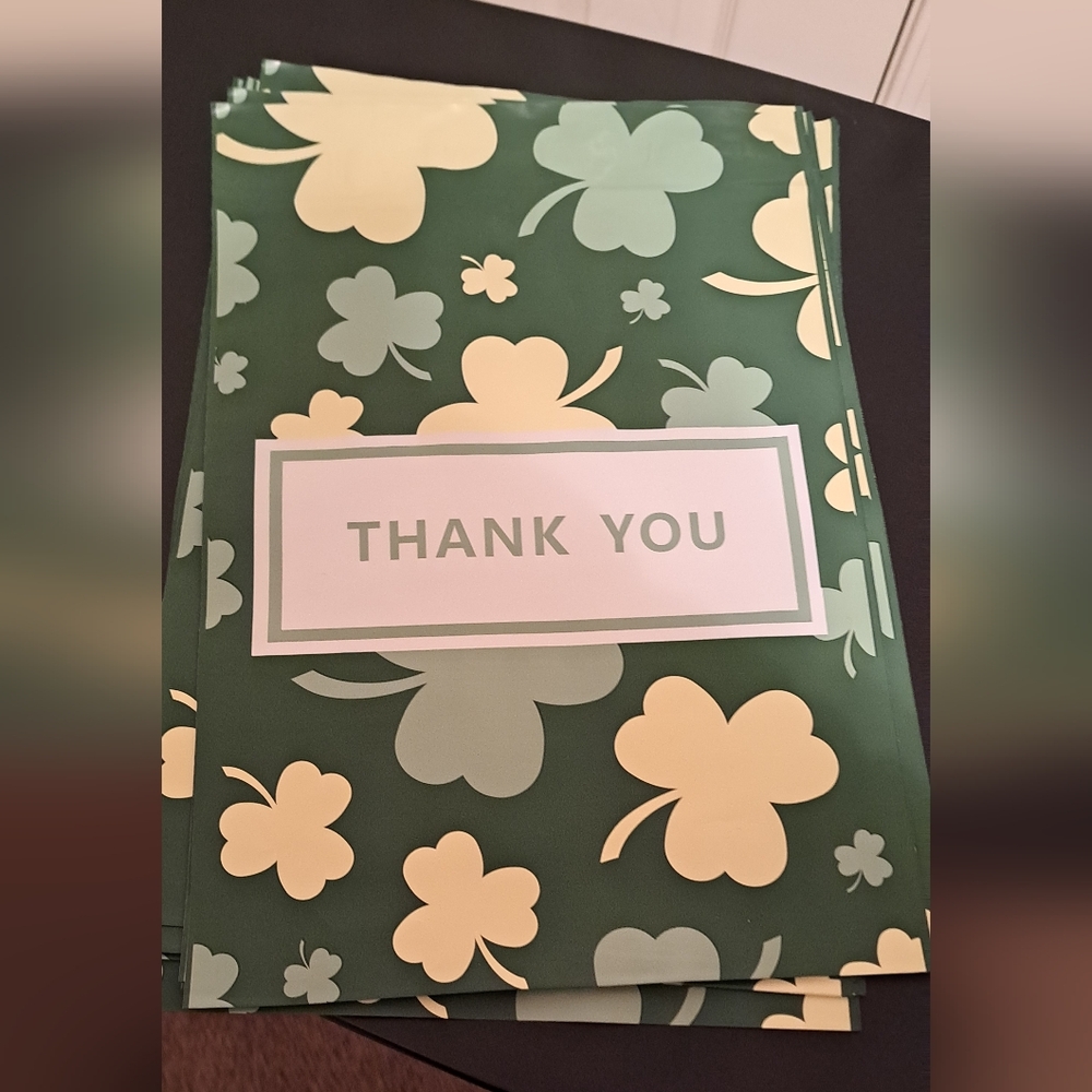 15 ct St. Patrick, thank you polymailers